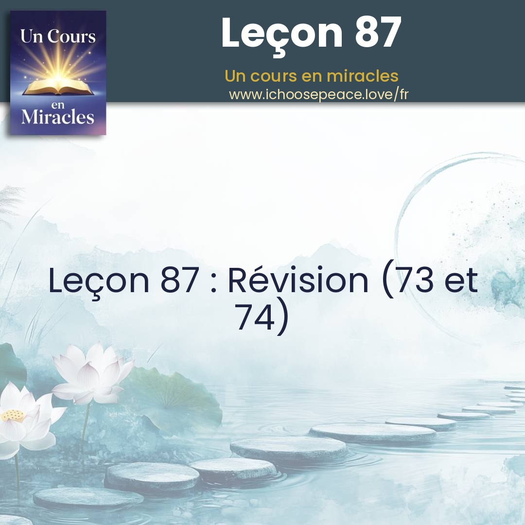 Leçon 87